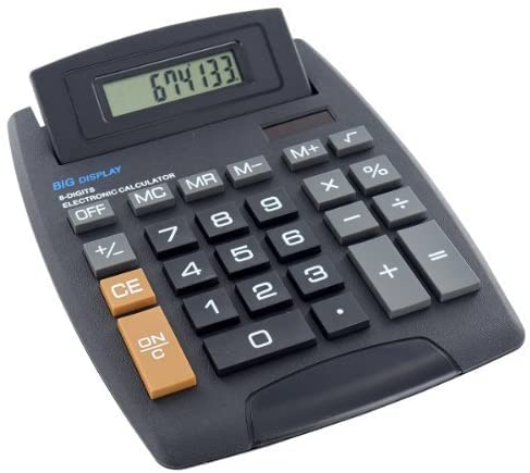 Large Desk Calculator – Solar & Battery