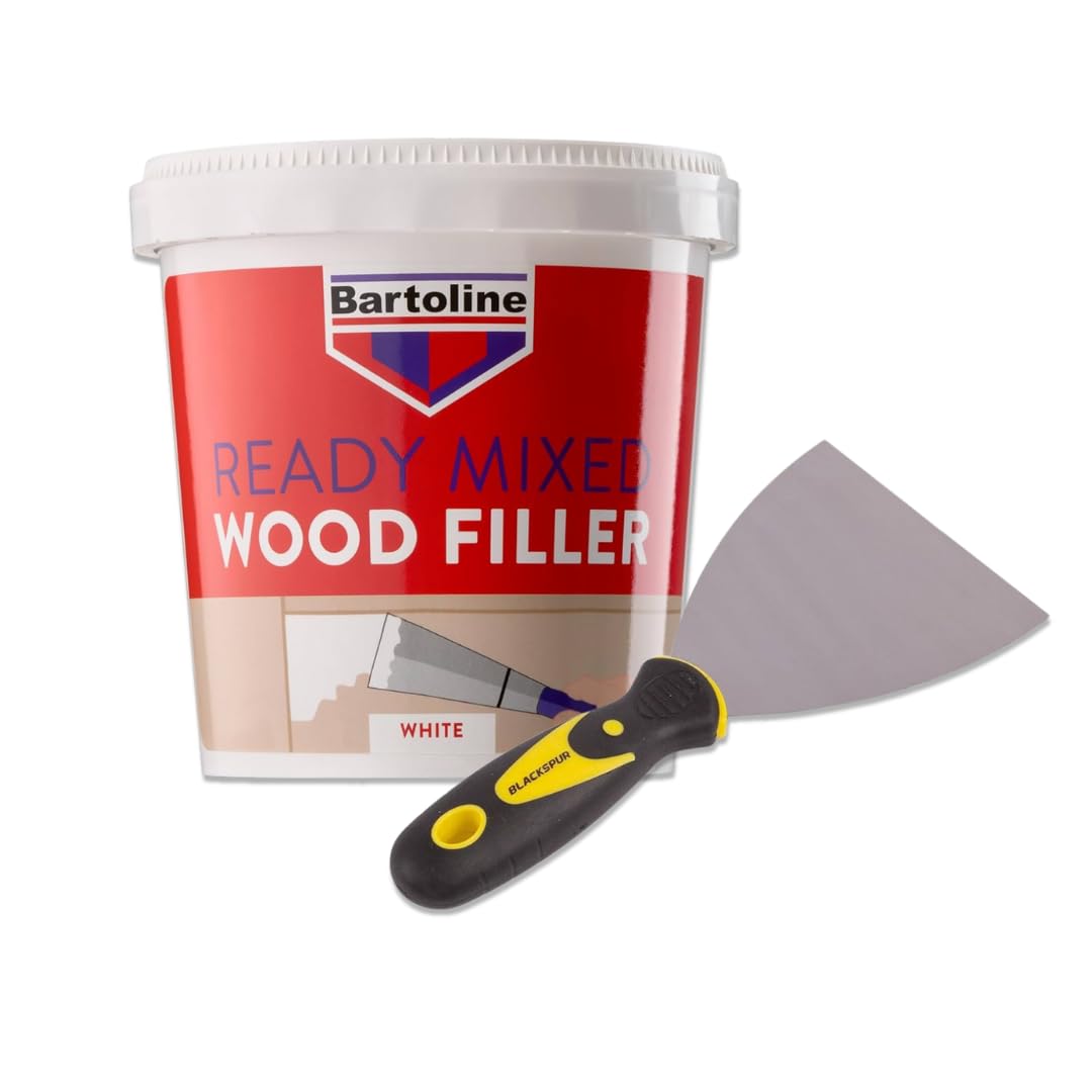 White Wood Filler 500g & Filling Scraper