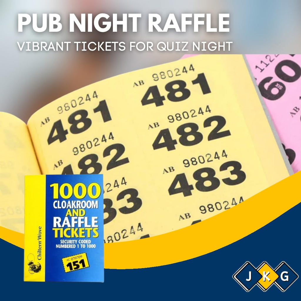 Raffle & Cloakroom Tickets – 1 to 1000