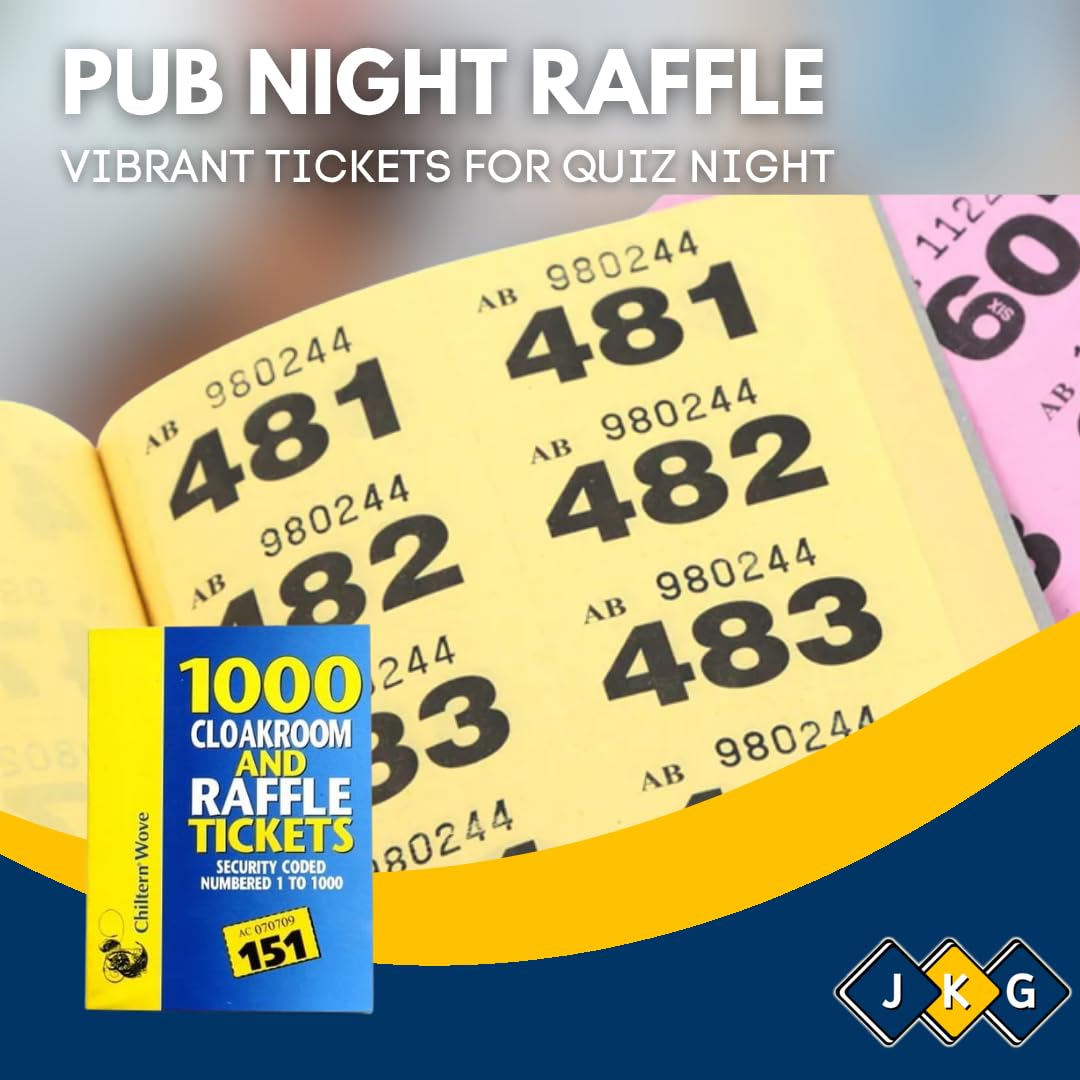 Raffle & Cloakroom Tickets – 1 to 1000