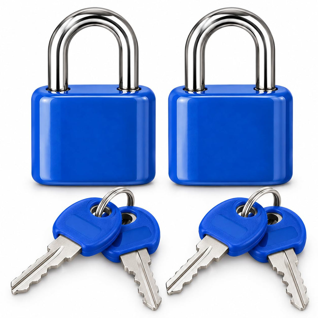 Mini Padlocks with 4 Keys – Pack of 2