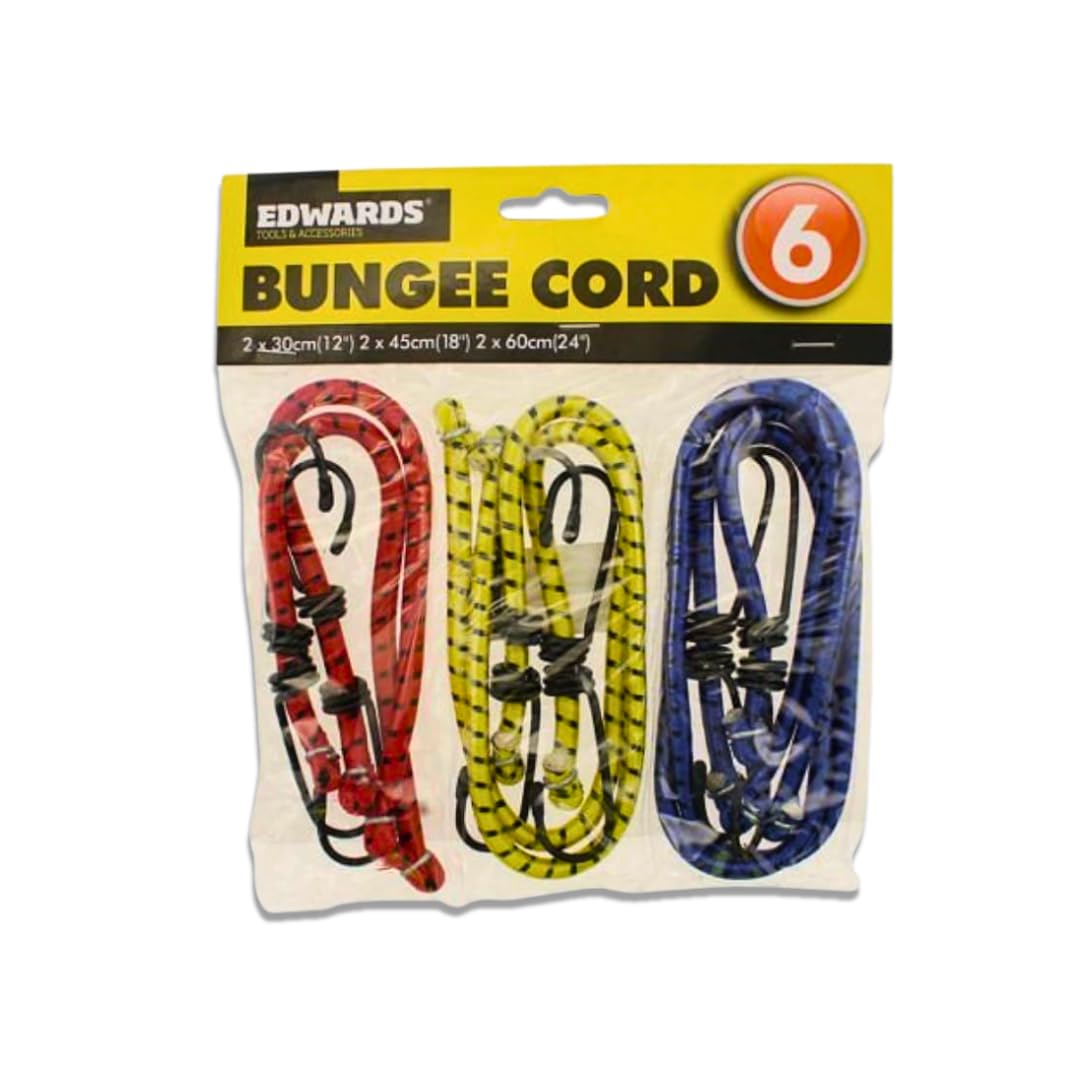 Elasticated Bungee Straps – Pack of 6