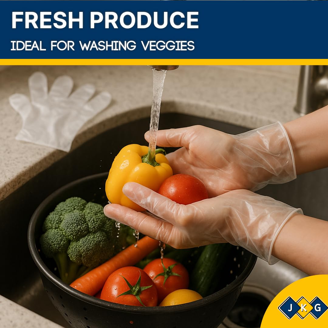 Disposable Plastic Gloves – Pack of 100