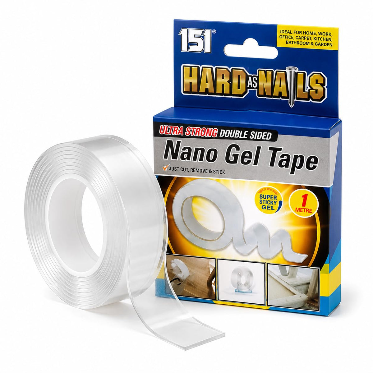 Nano Gel Double-Sided Tape – 3cm x 1m