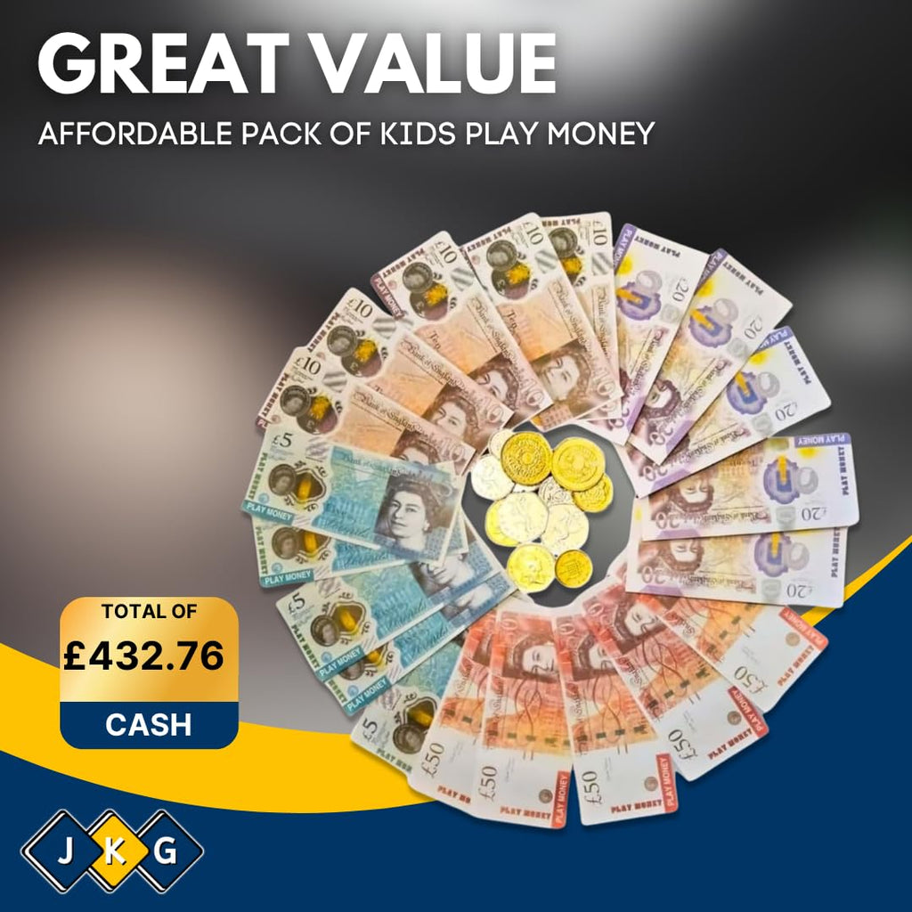 Play Money – UK Notes & Coins for Kids