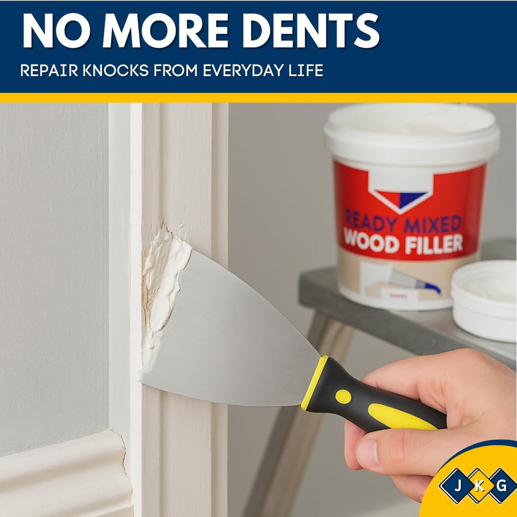 White Wood Filler 500g & Filling Scraper