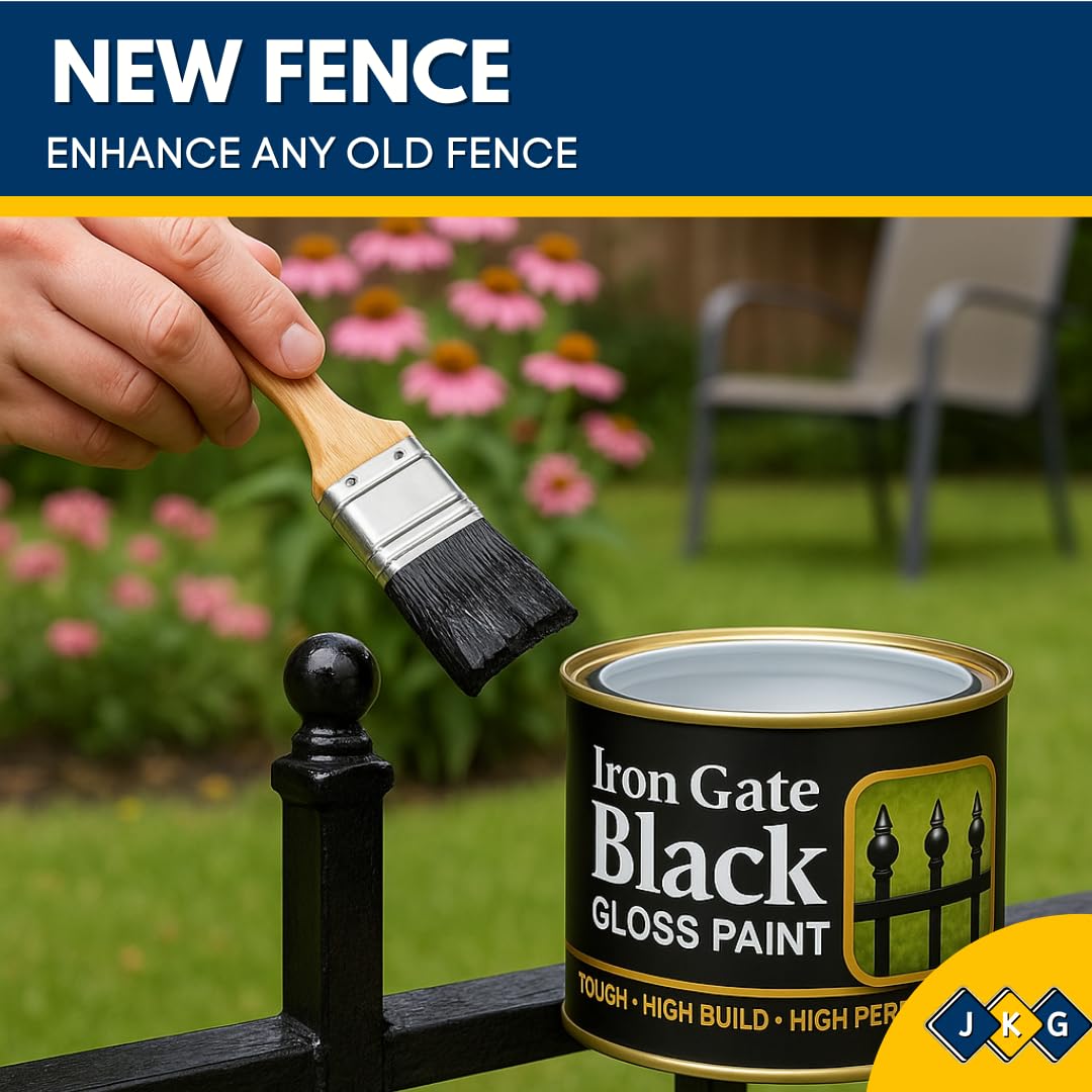 Black Gloss Metal Paint – 180ml