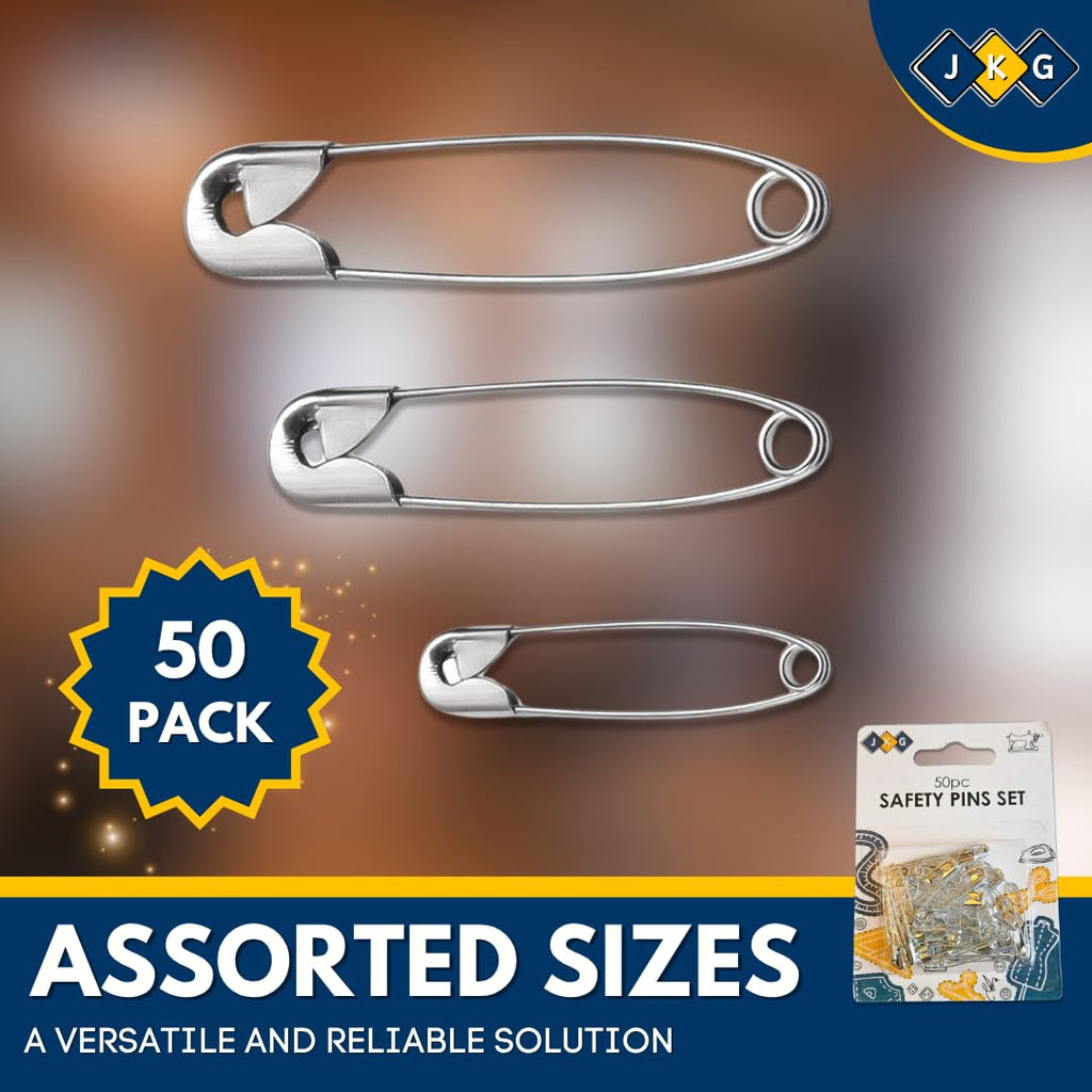 Assorted Safety Pins – Pack of 50