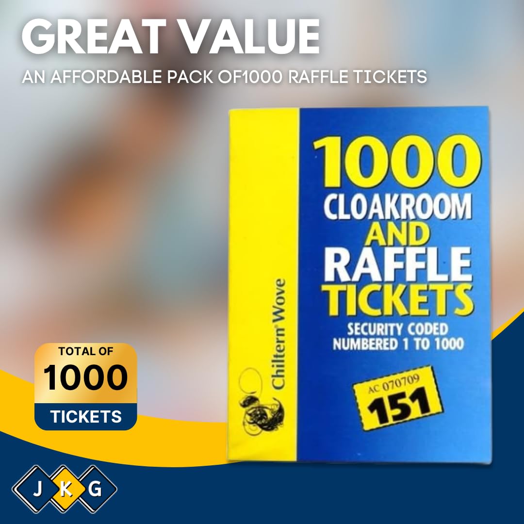 Raffle & Cloakroom Tickets – 1 to 1000