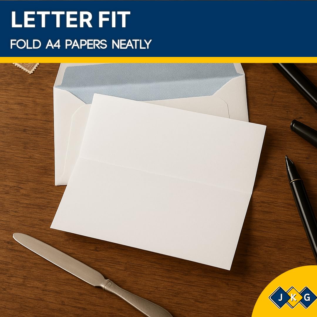 DL White Self-Seal Envelopes – Pack of 50