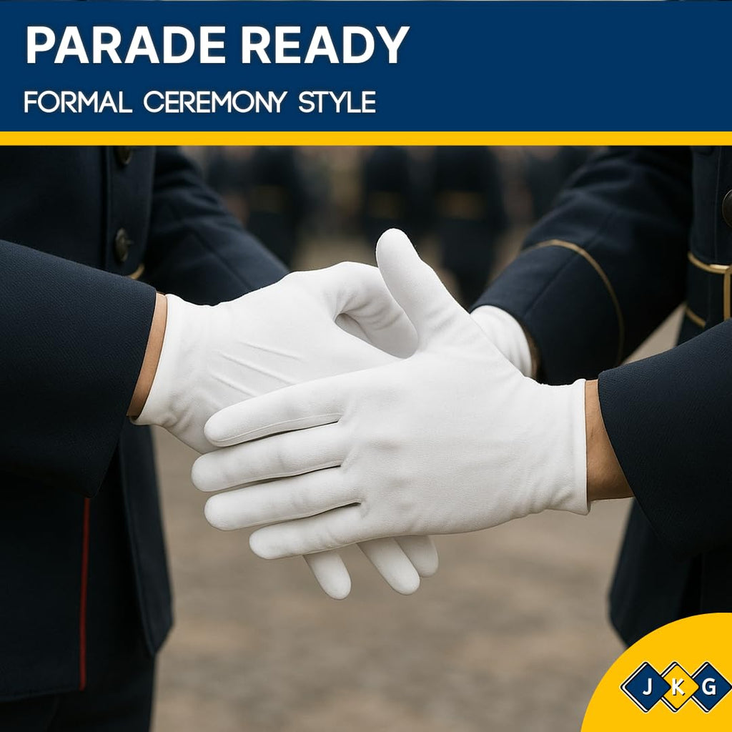 White Cotton Gloves – 2 Pairs