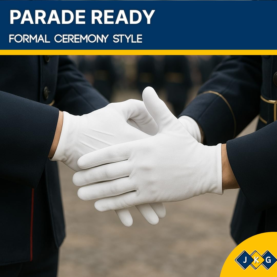 White Cotton Gloves – 2 Pairs