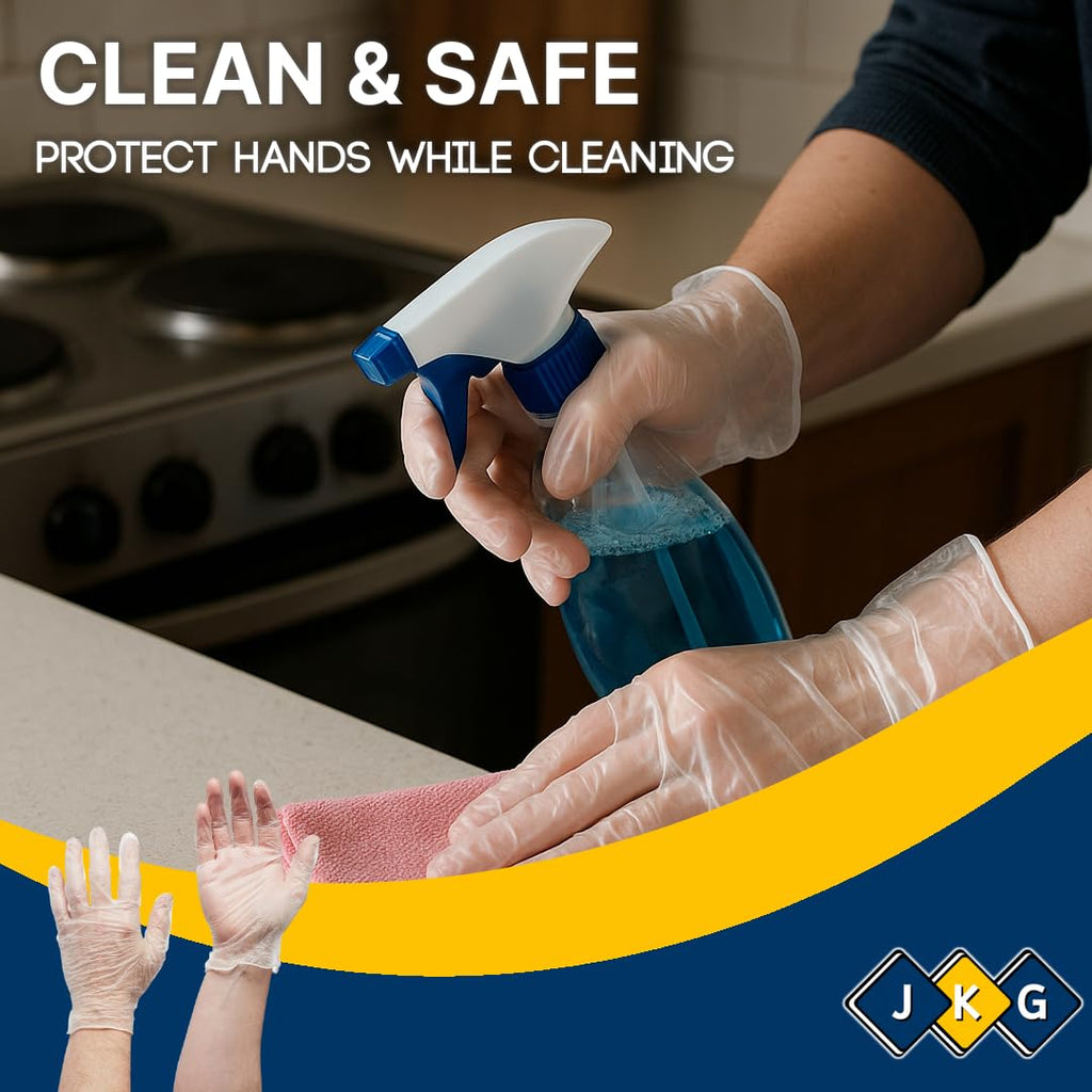 Disposable Plastic Gloves – Pack of 100