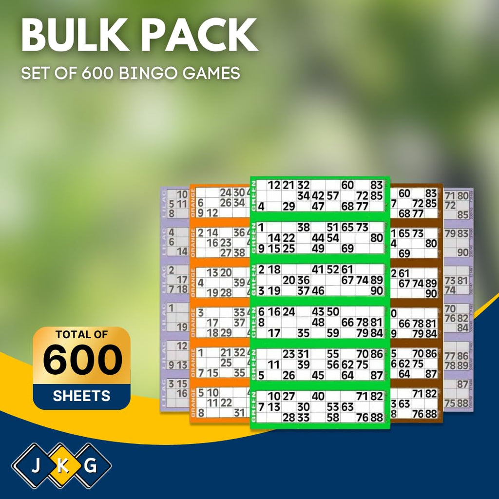 Bingo Ticket Pad – 600 Games