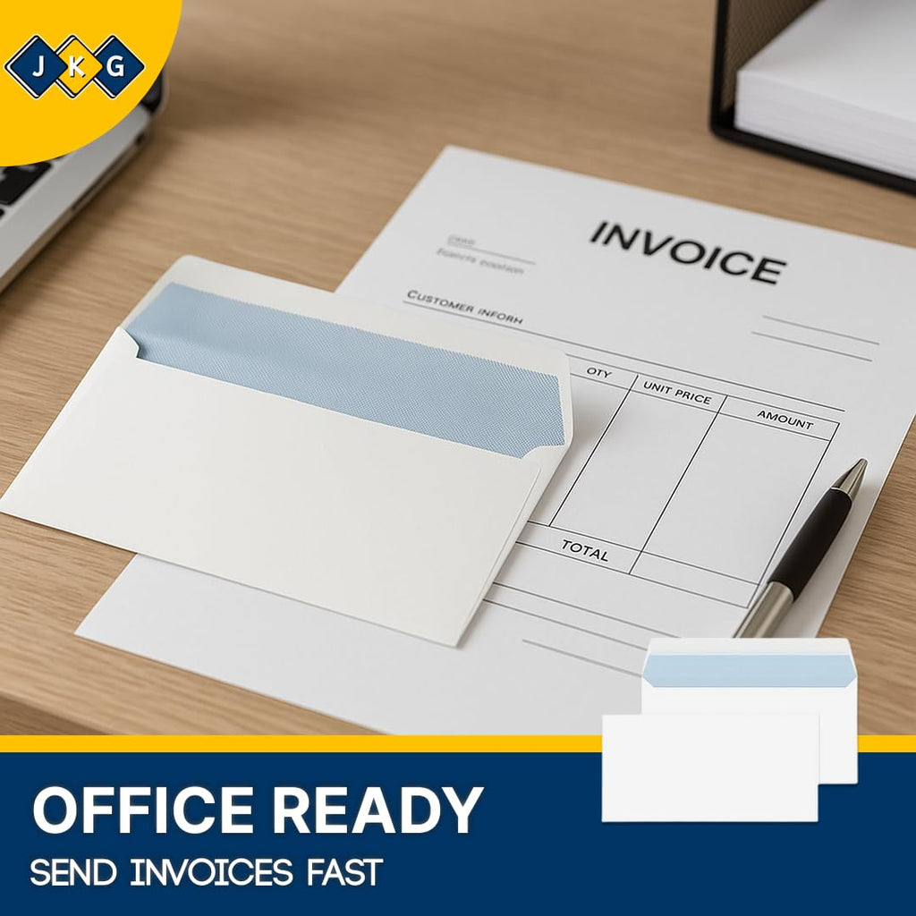 DL White Self-Seal Envelopes – Pack of 50