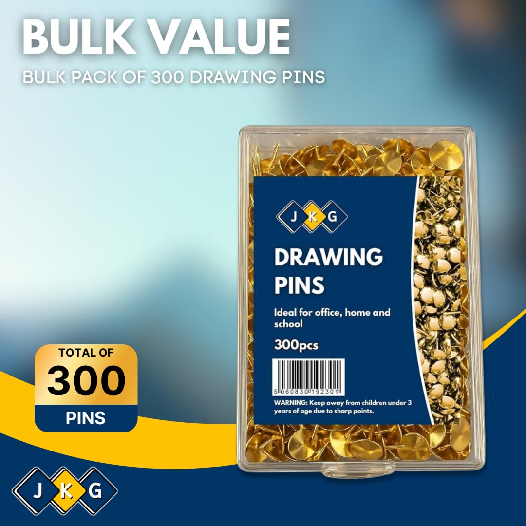 Gold Metal Push Pins – Pack of 300