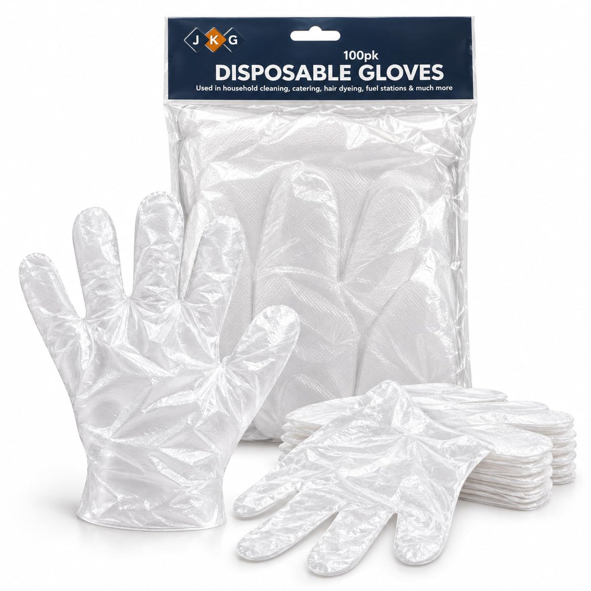Disposable Plastic Gloves – Pack of 100
