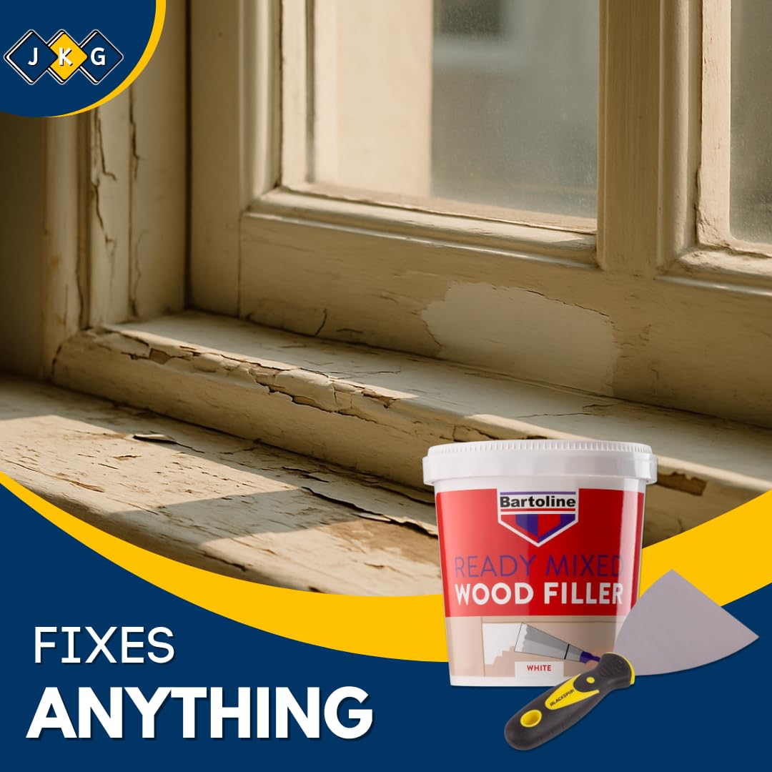 White Wood Filler 500g & Filling Scraper
