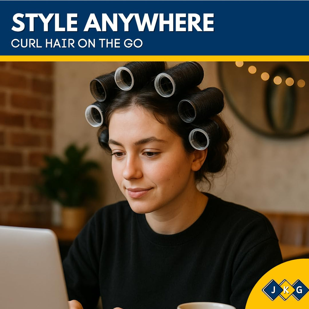 Self-Grip Hair Rollers – Pack of 8