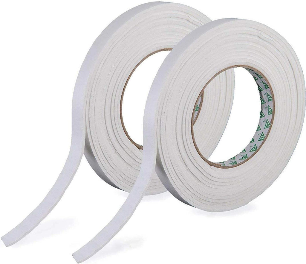 Self-Adhesive Draught Excluder Foam Tape – 2 Rolls