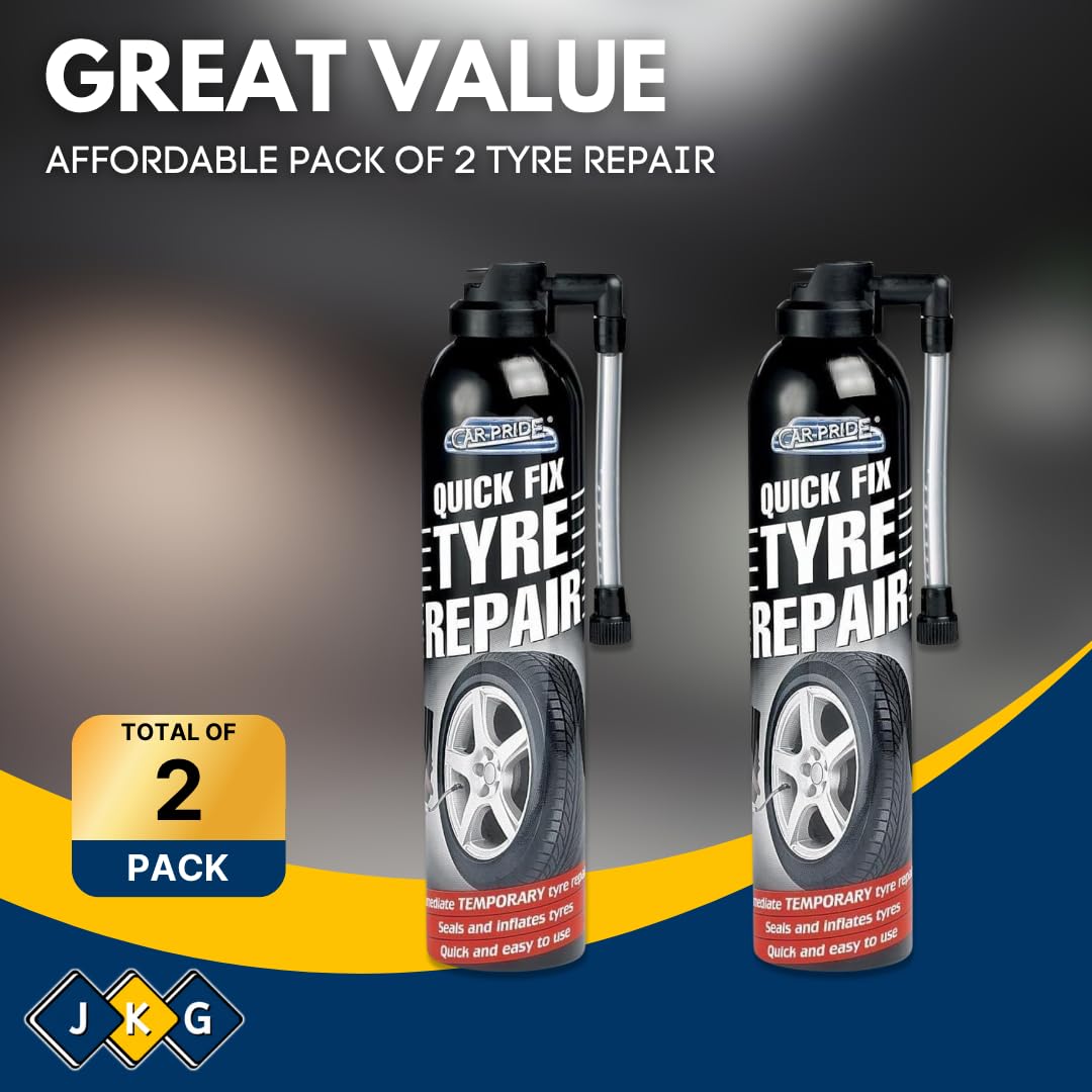 Emergency Tyre Repair Sealant – Pack of 2