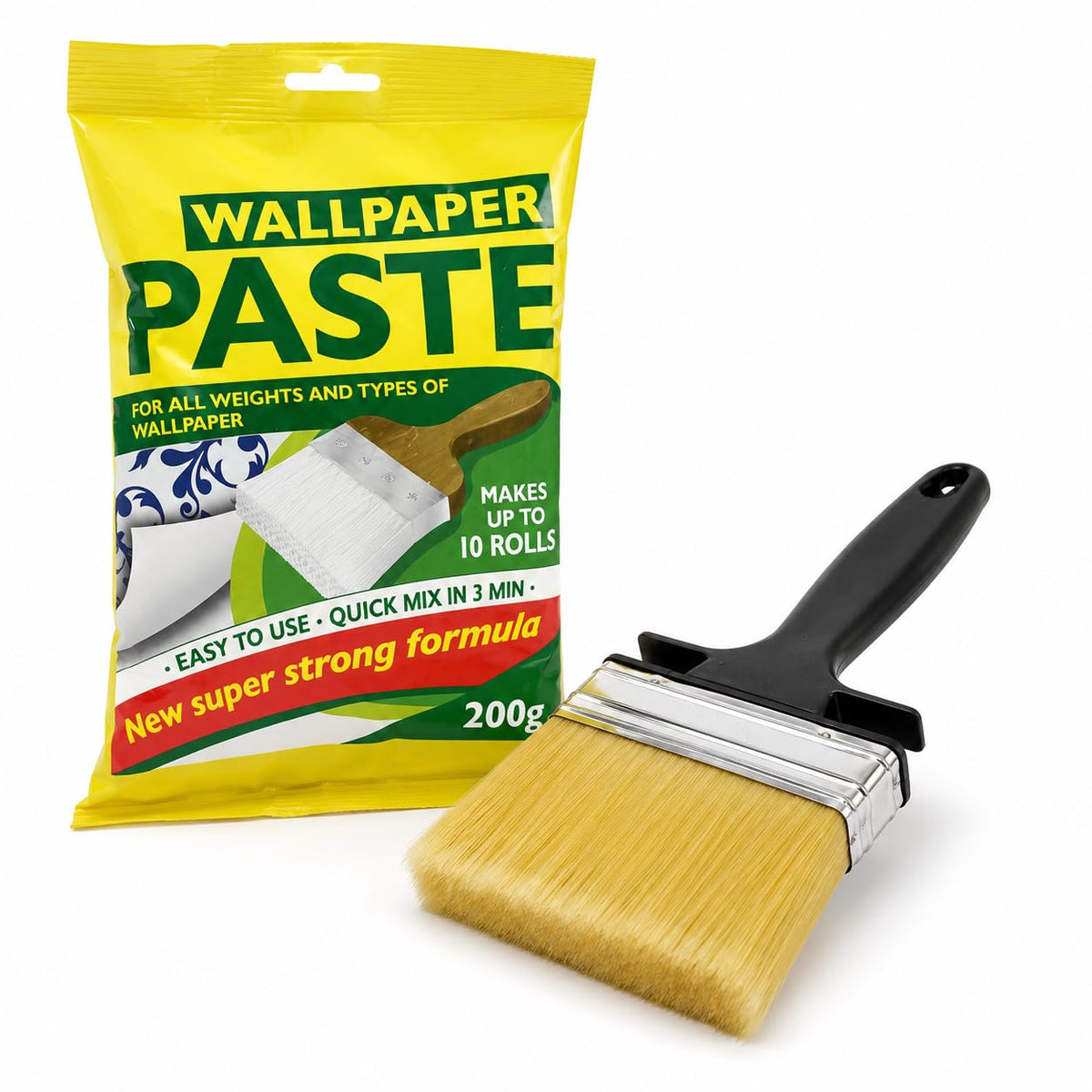 Wallpaper Paste 200g & Pasting Brush Kit