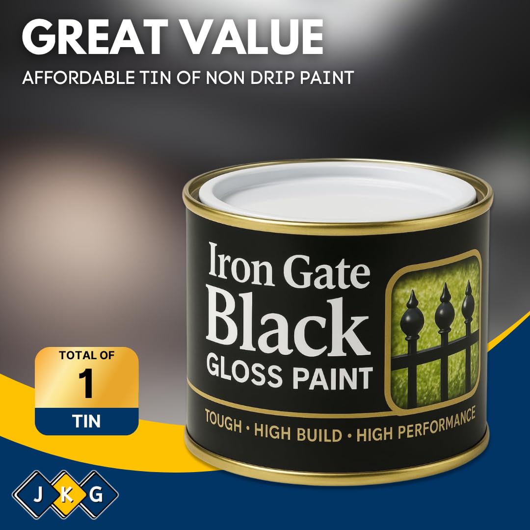 Black Gloss Metal Paint – 180ml