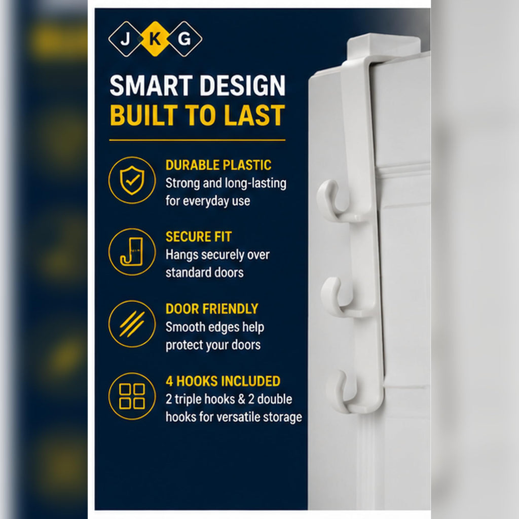 Over-the-Door Hooks – Pack of 4