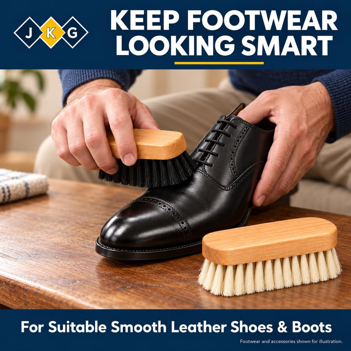 Shoe Polish Brushes – Pack of 2
