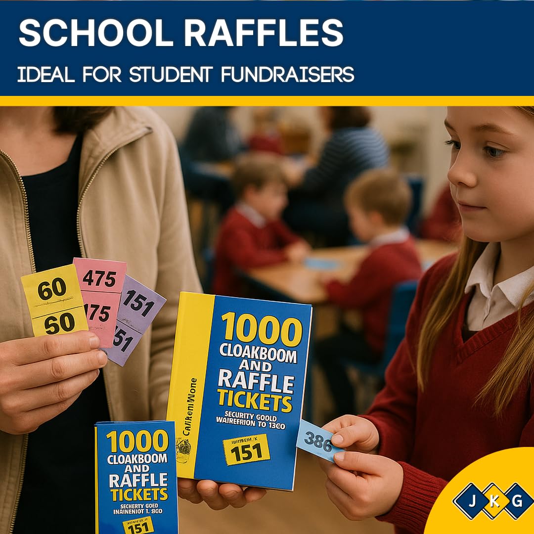 Raffle & Cloakroom Tickets – 1 to 1000