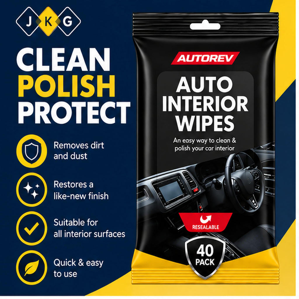 Car Interior Wipes – Pack of 40