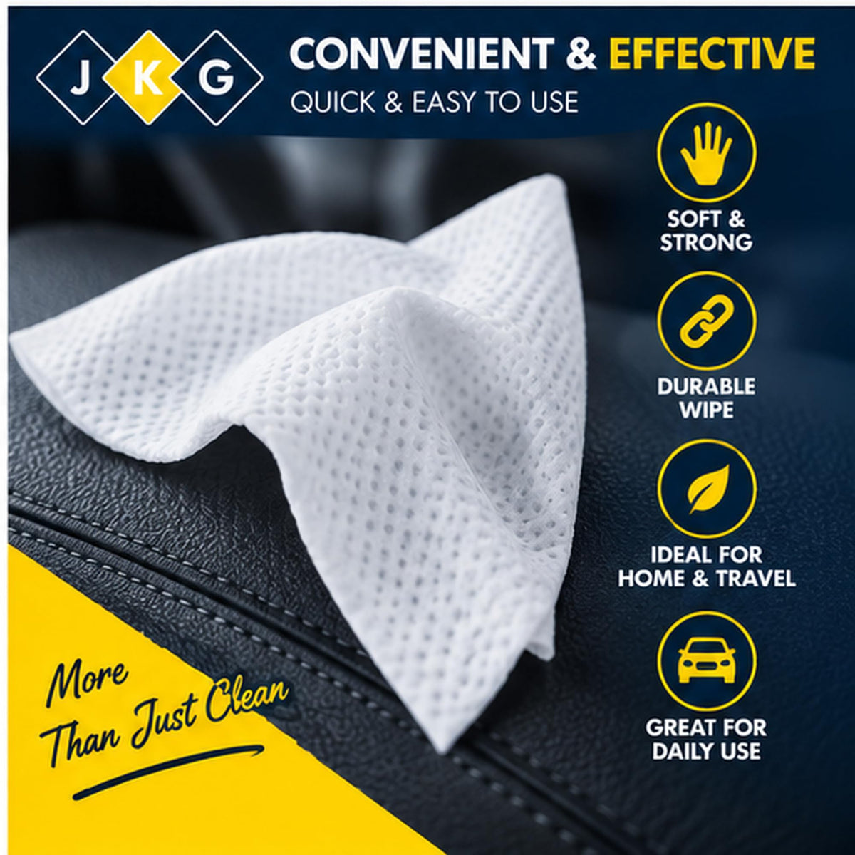 Car Interior Wipes – Pack of 80