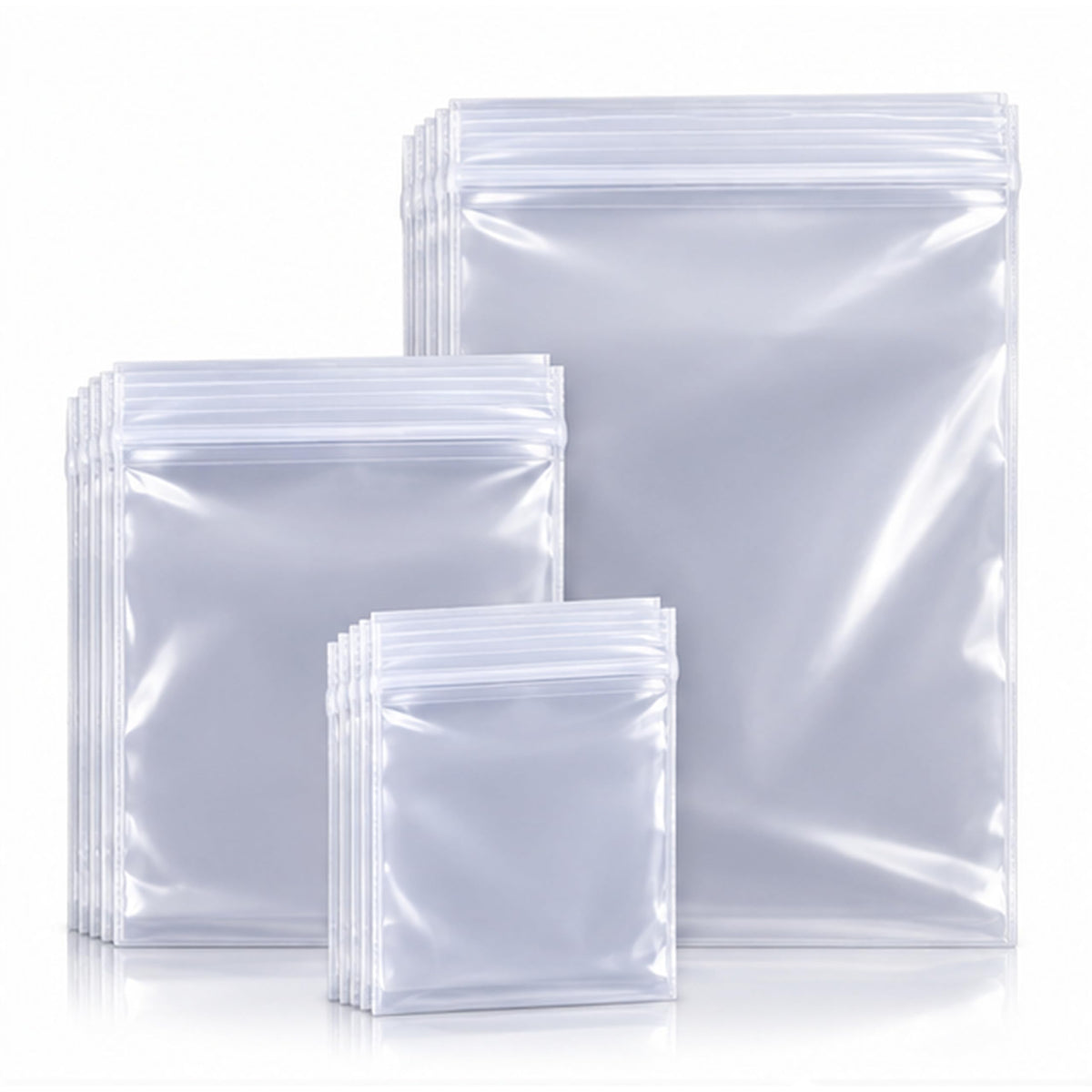 Grip Seal Bags – Pack of 60, Assorted Sizes