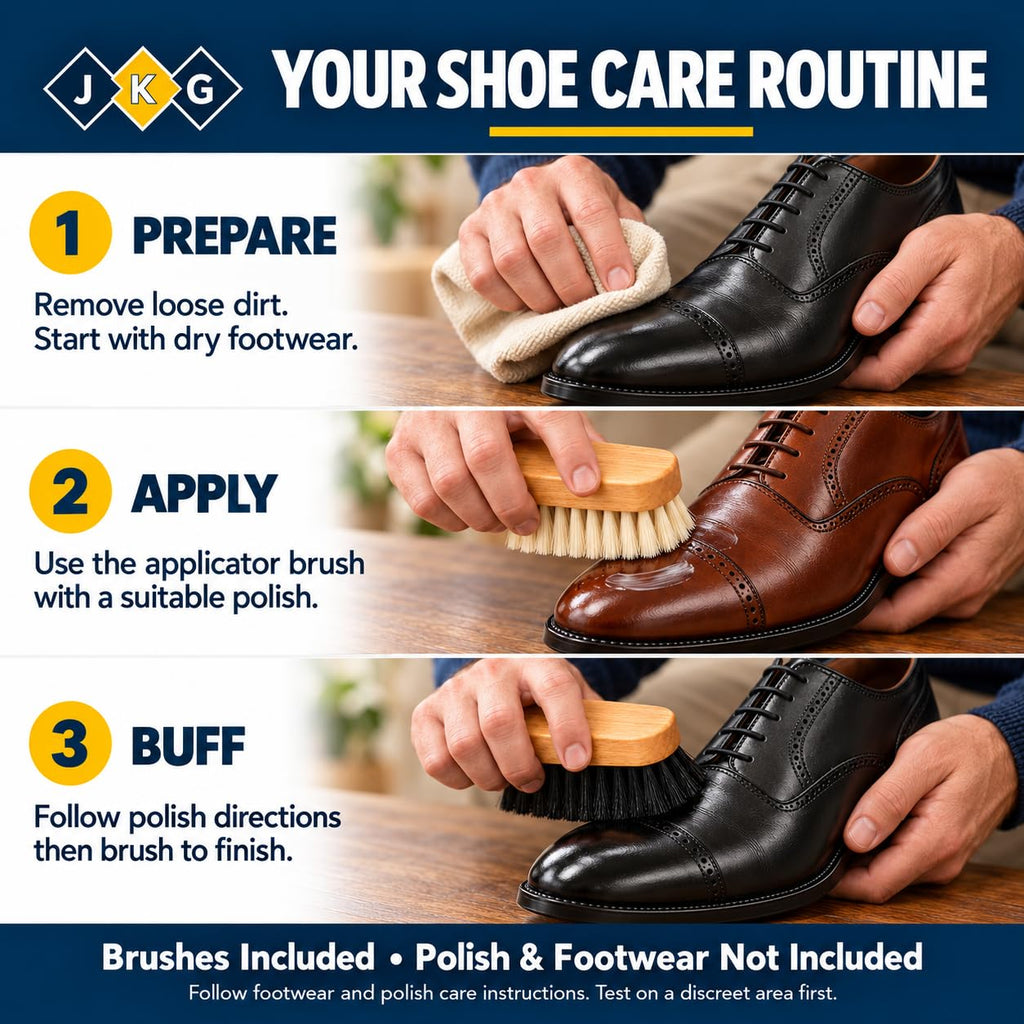 Shoe Polish Brushes – Pack of 2