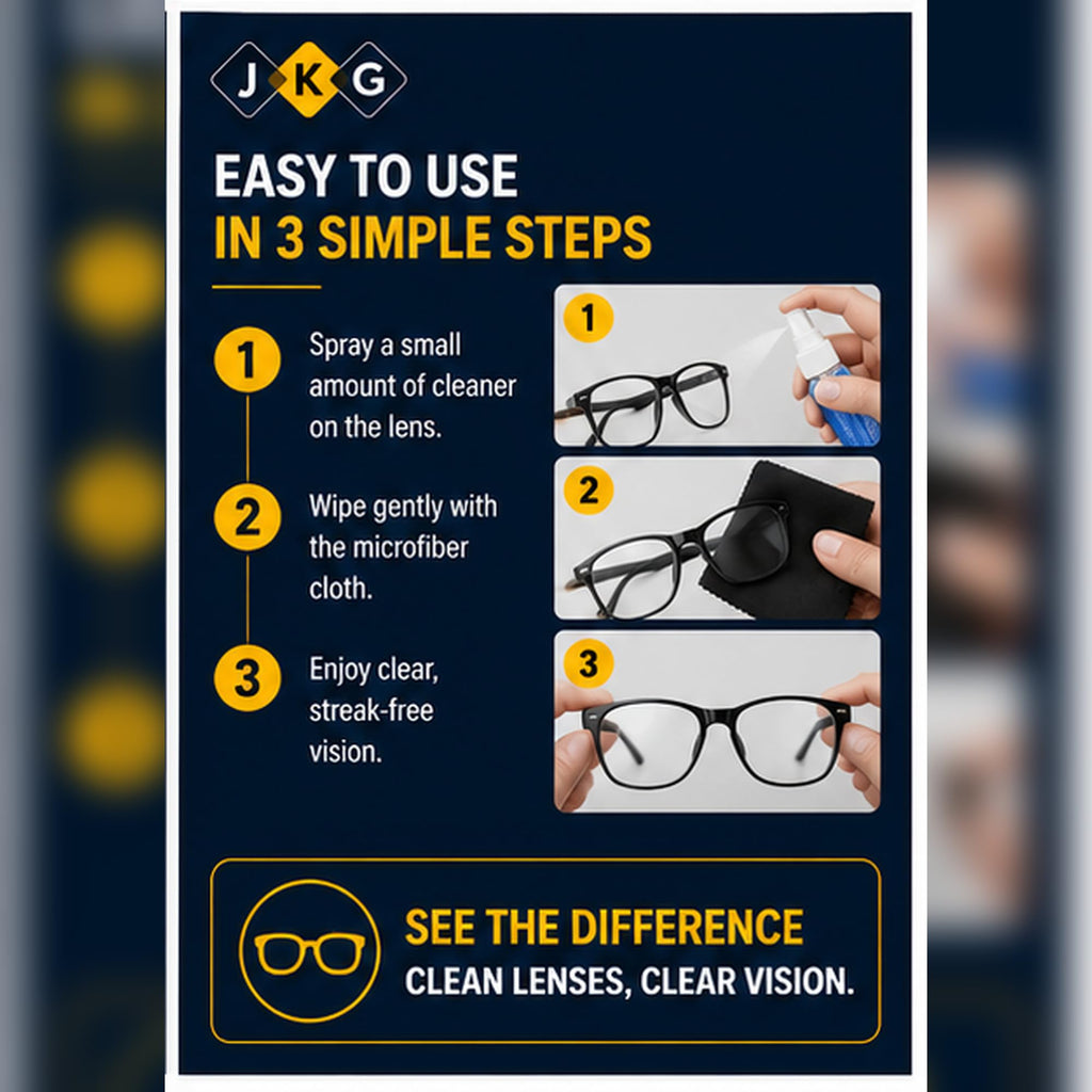 Lens Cleaner Spray & Cleaning Cloth