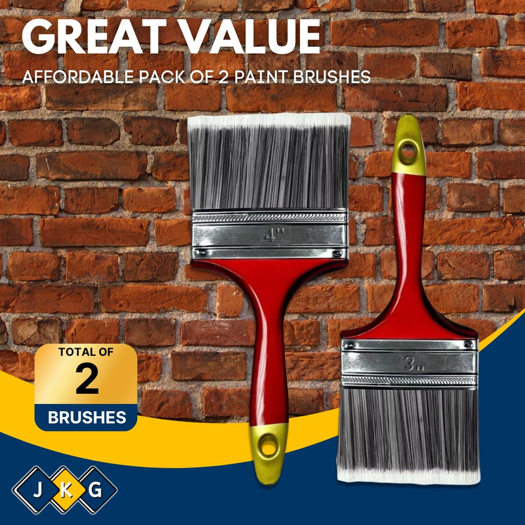 Paint Brush Set – 2 Pack (3" & 4")