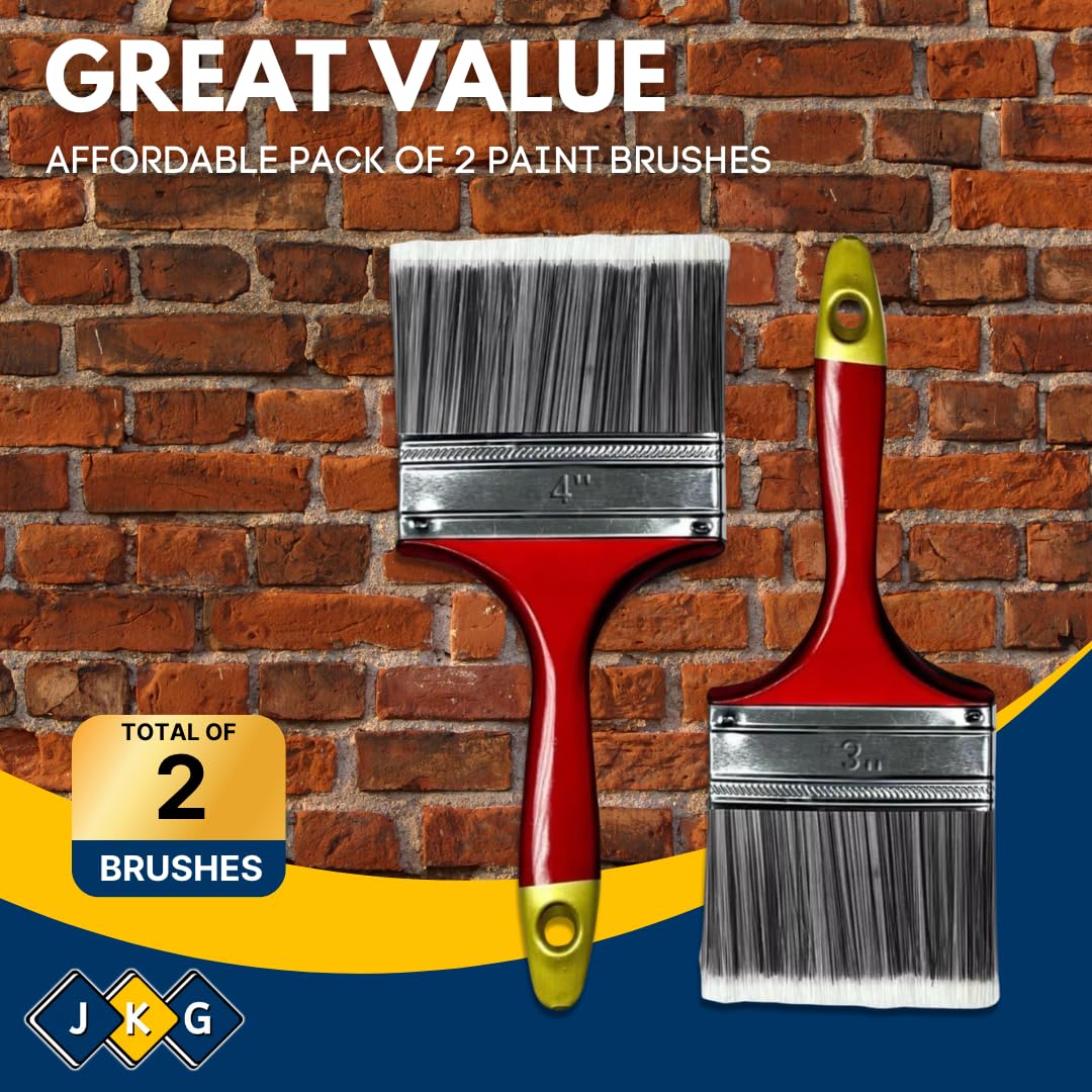 Paint Brush Set – 2 Pack (3" & 4")