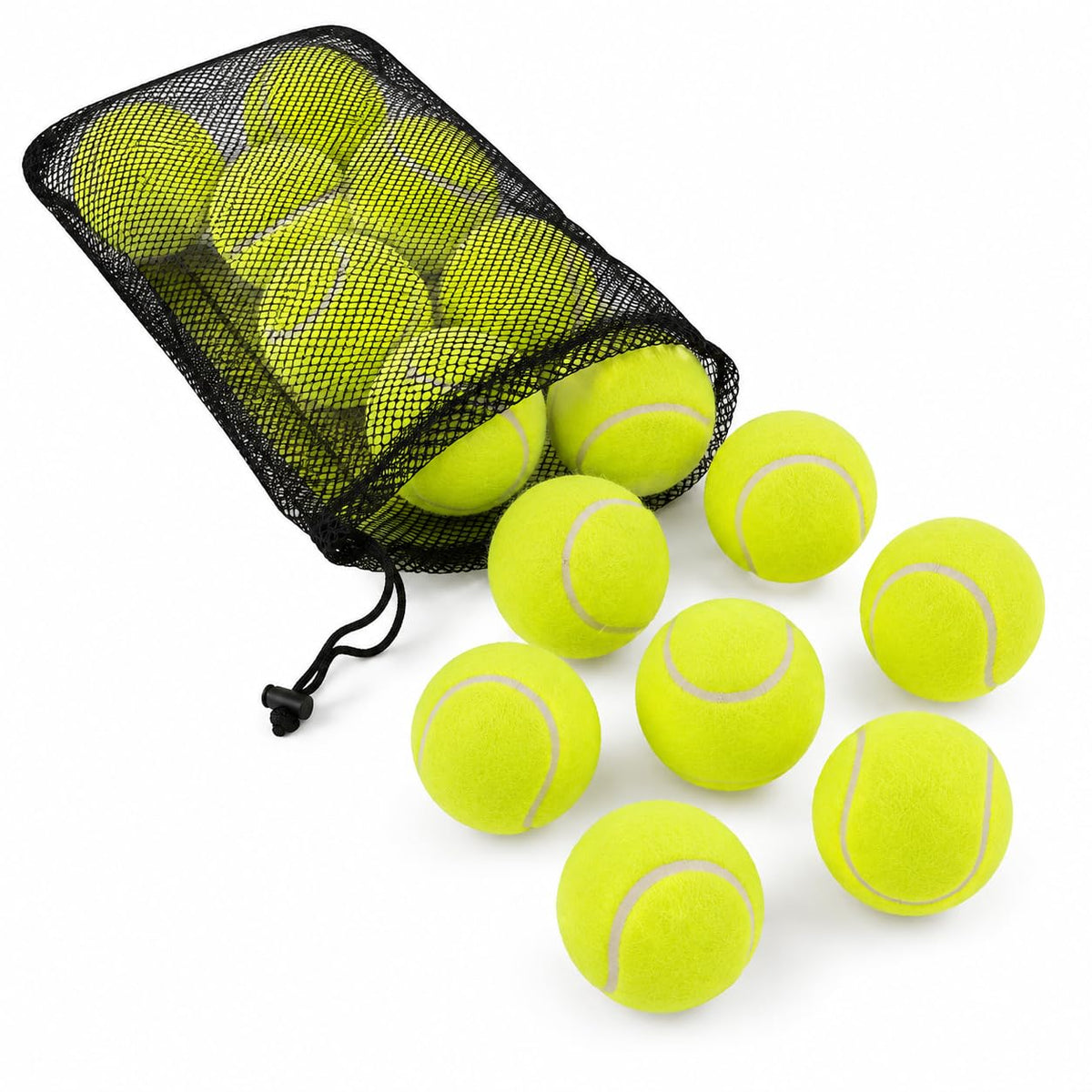 Tennis Balls with Mesh Bag – Pack of 12