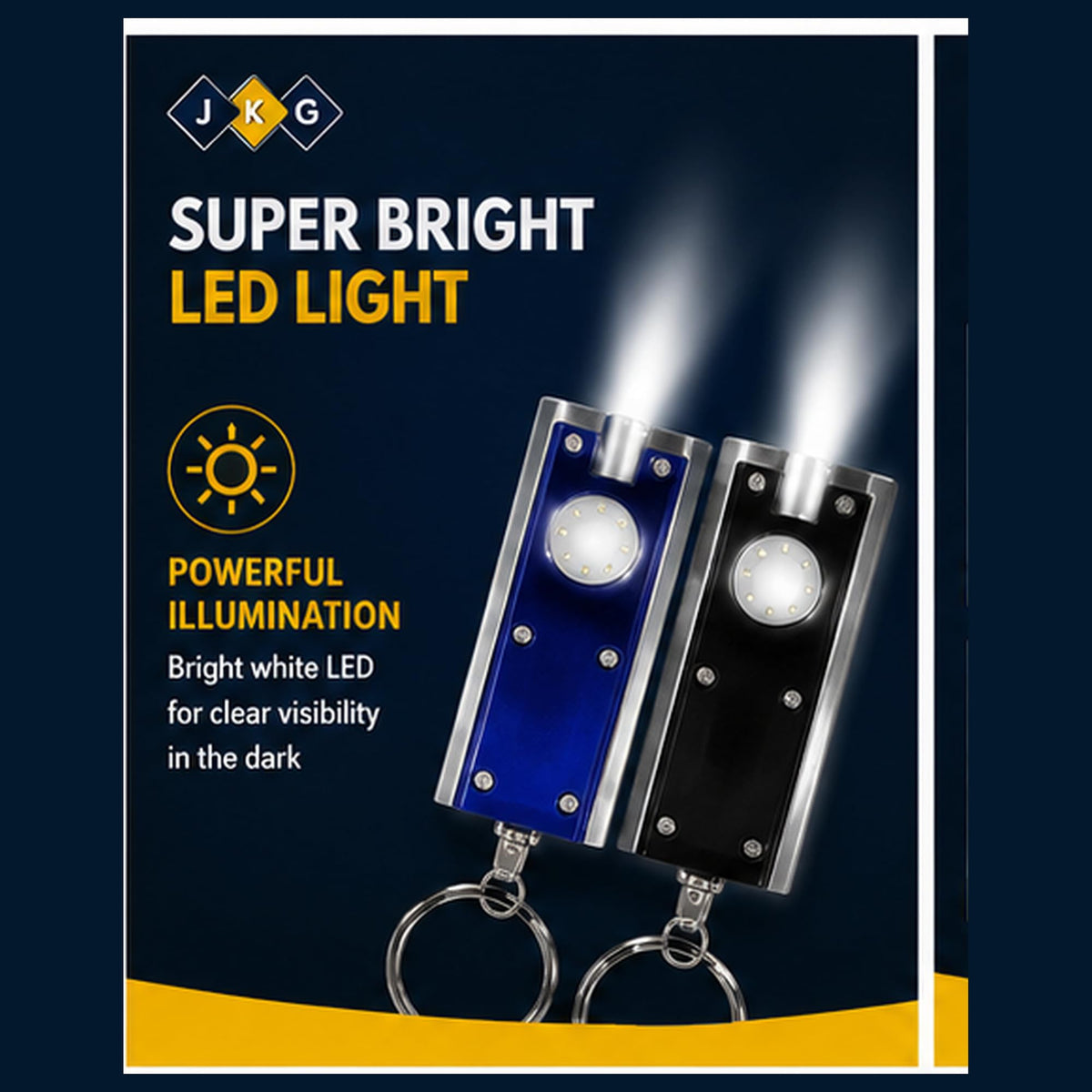 LED Keyring Torches – Pack of 2