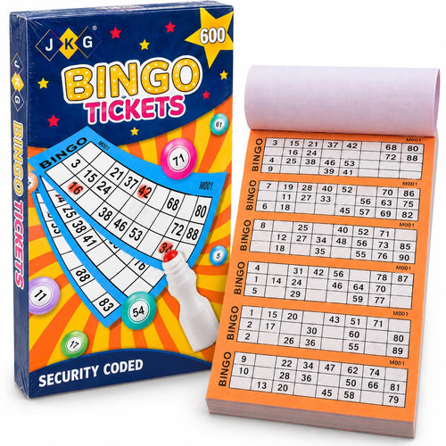 Bingo Ticket Pad – 600 Games