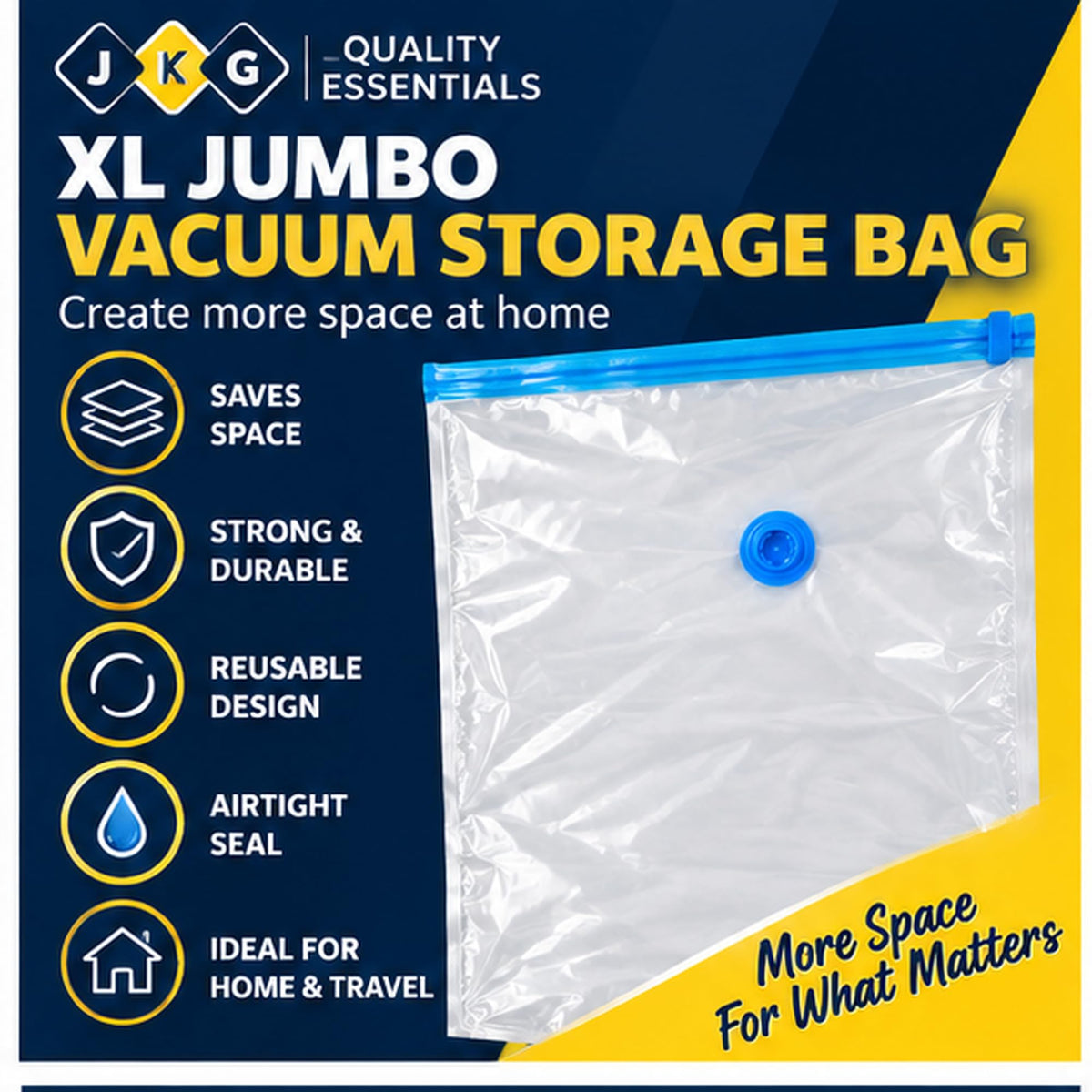 Jumbo Vacuum Storage Bag – 70 x 100cm