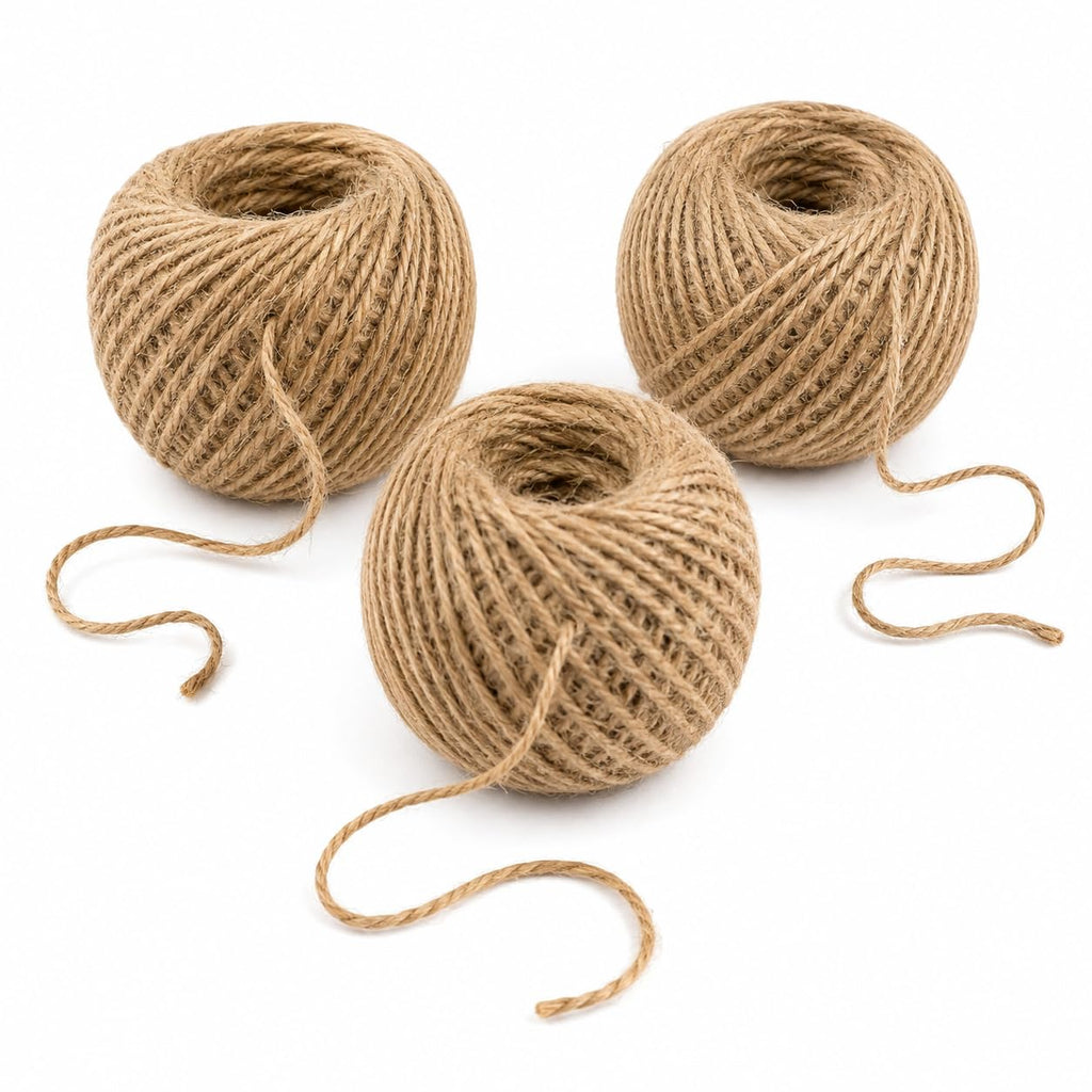Natural Cotton Ball String – Pack of 3
