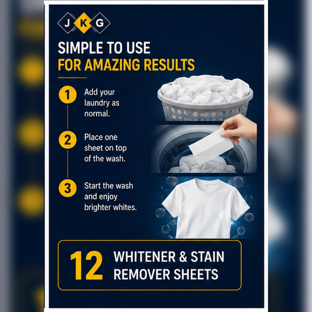 Laundry Whitener Sheets – Pack of 12