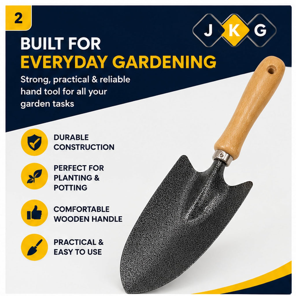 Wooden Handle Garden Trowel – 30cm