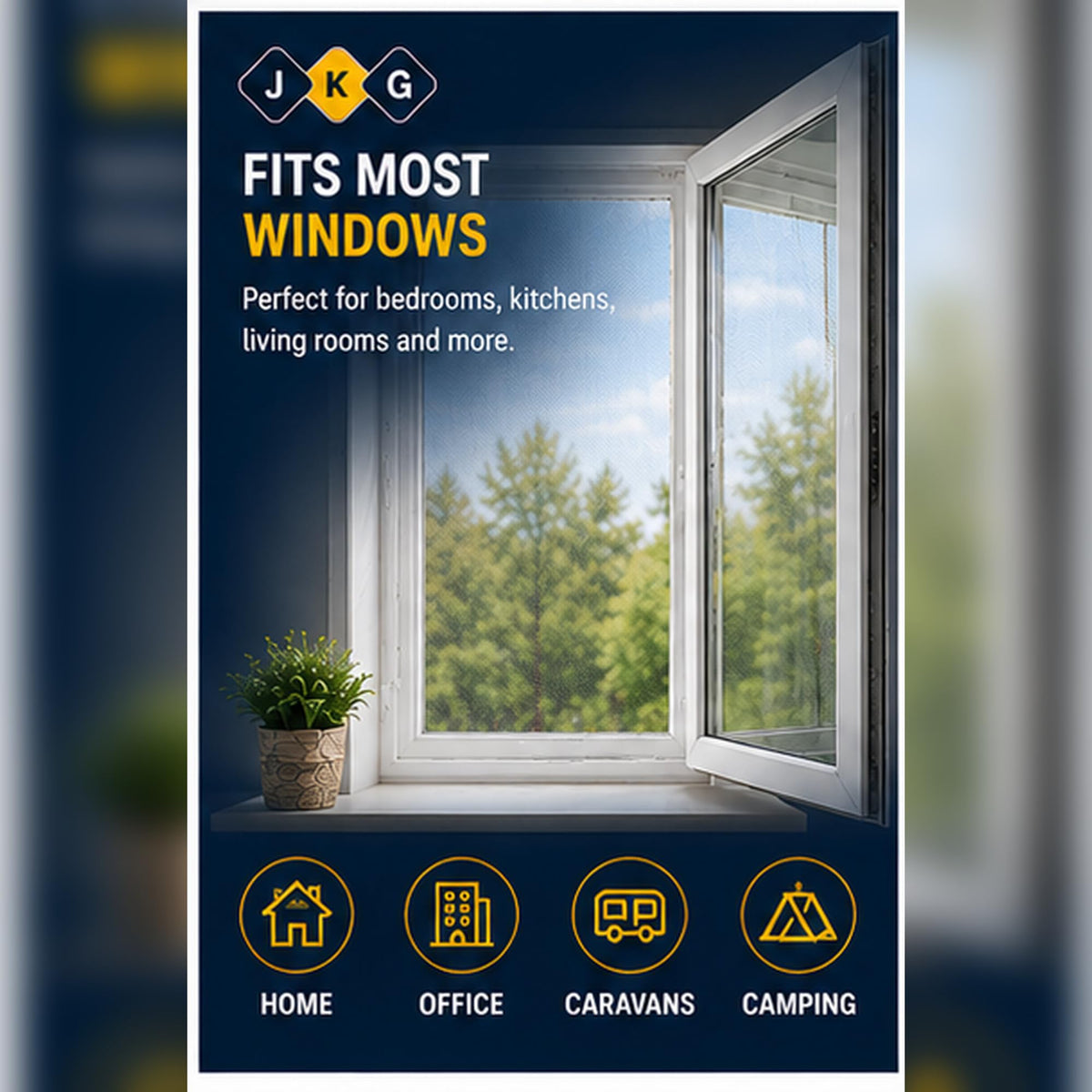 Window Fly Screen – 130 x 150cm