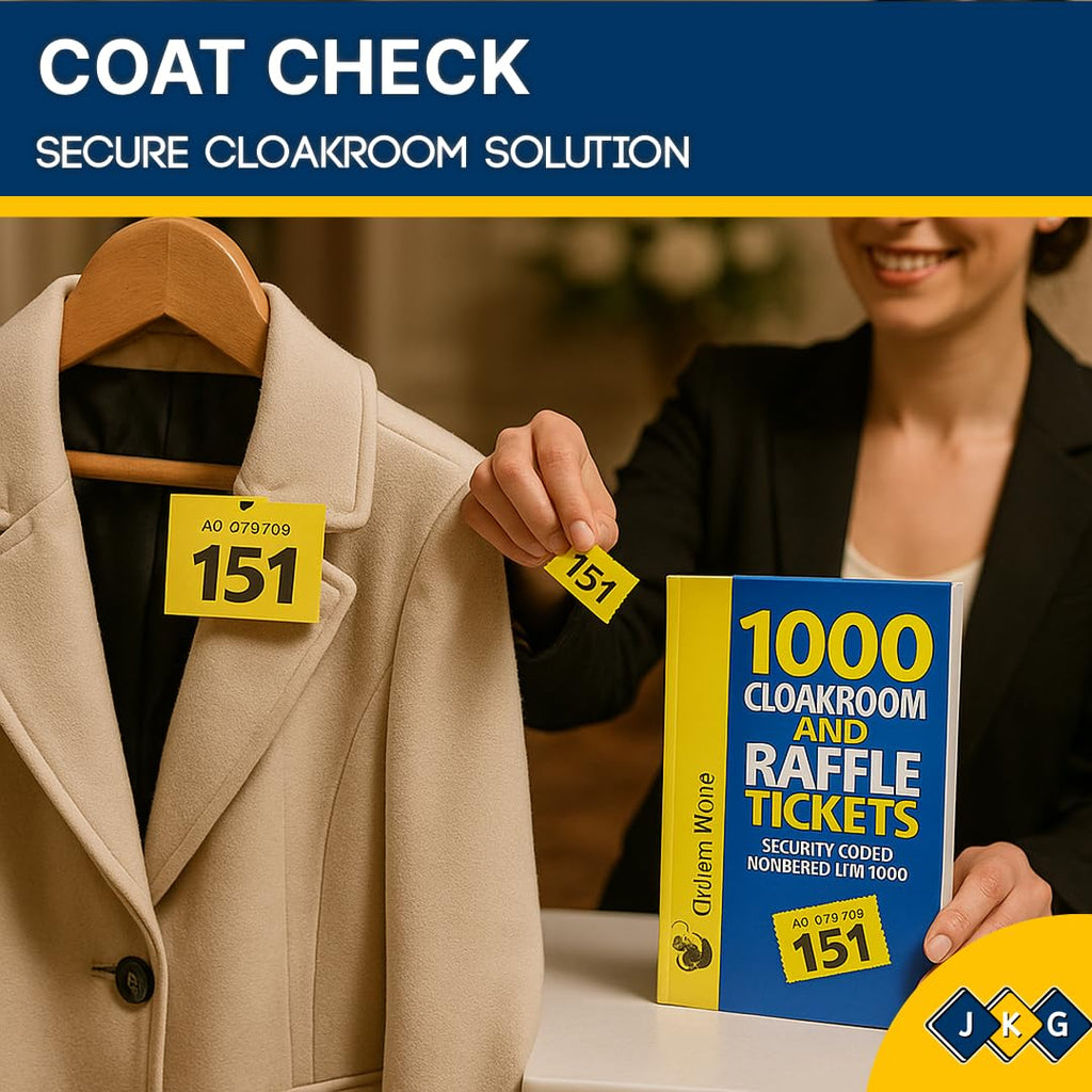 Raffle & Cloakroom Tickets – 1 to 1000