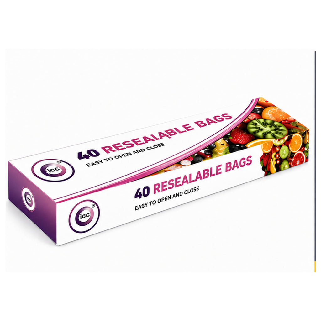 Zip Seal Freezer Bags 16.5 x 22.5cm – Pack of 40