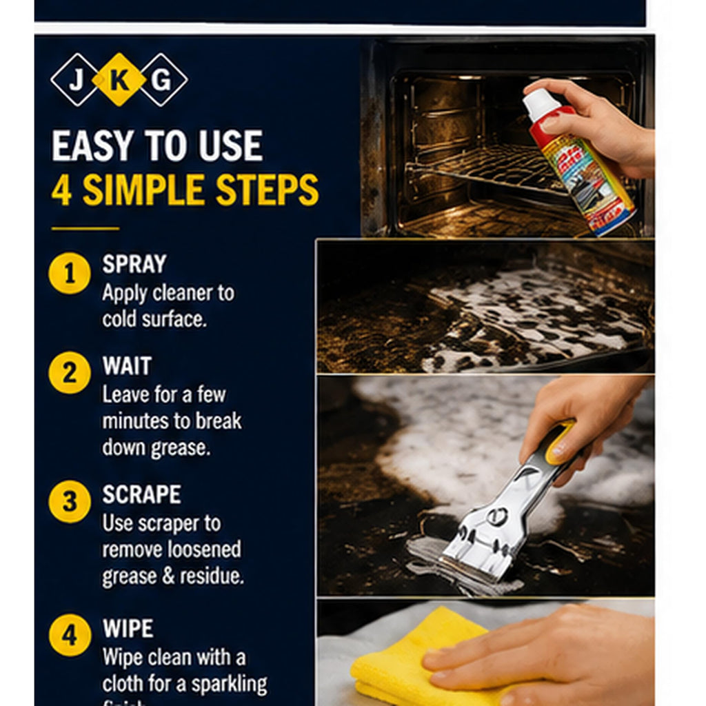 Oven Cleaner Kit with Scraper – 400ml