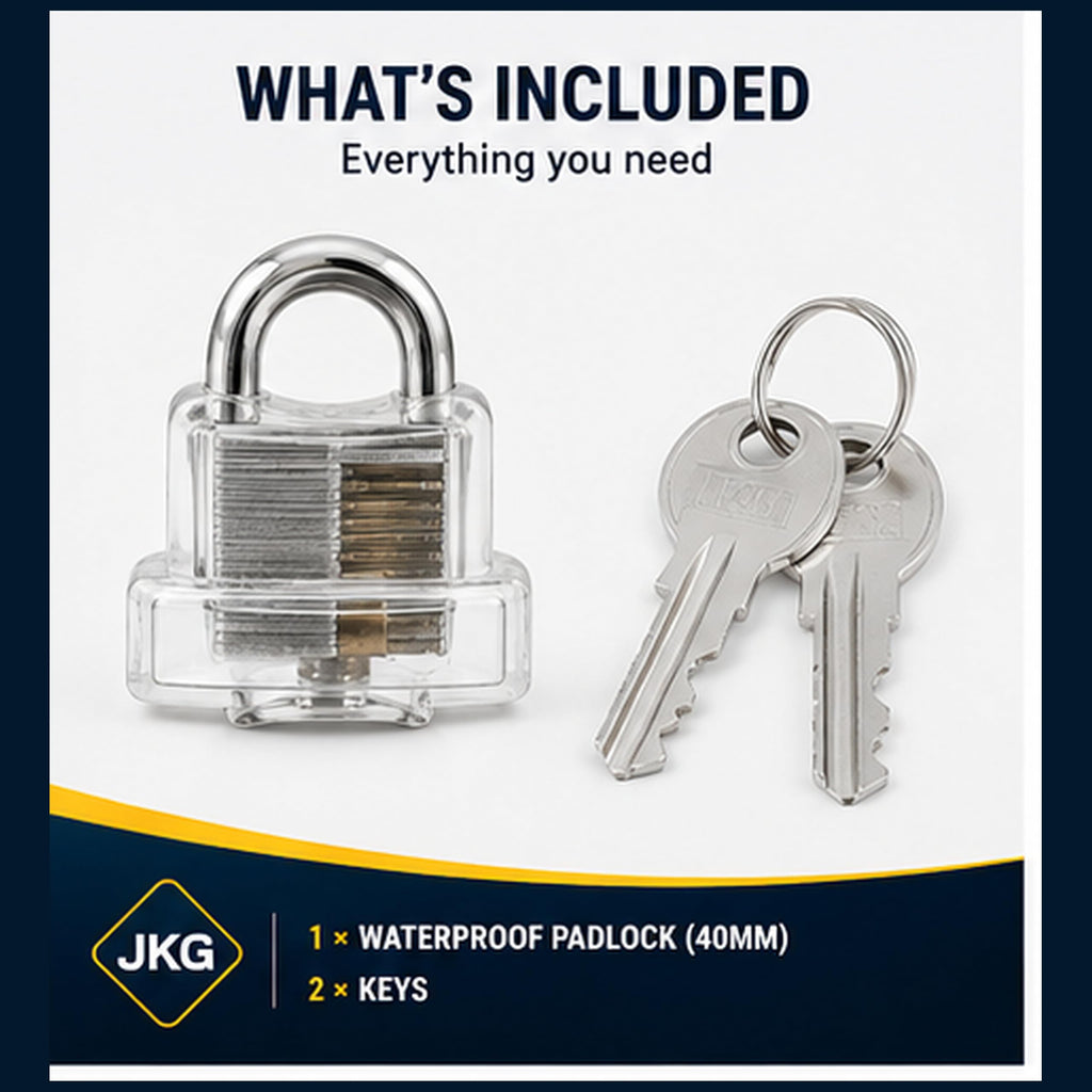 40mm Waterproof Padlock with Keys