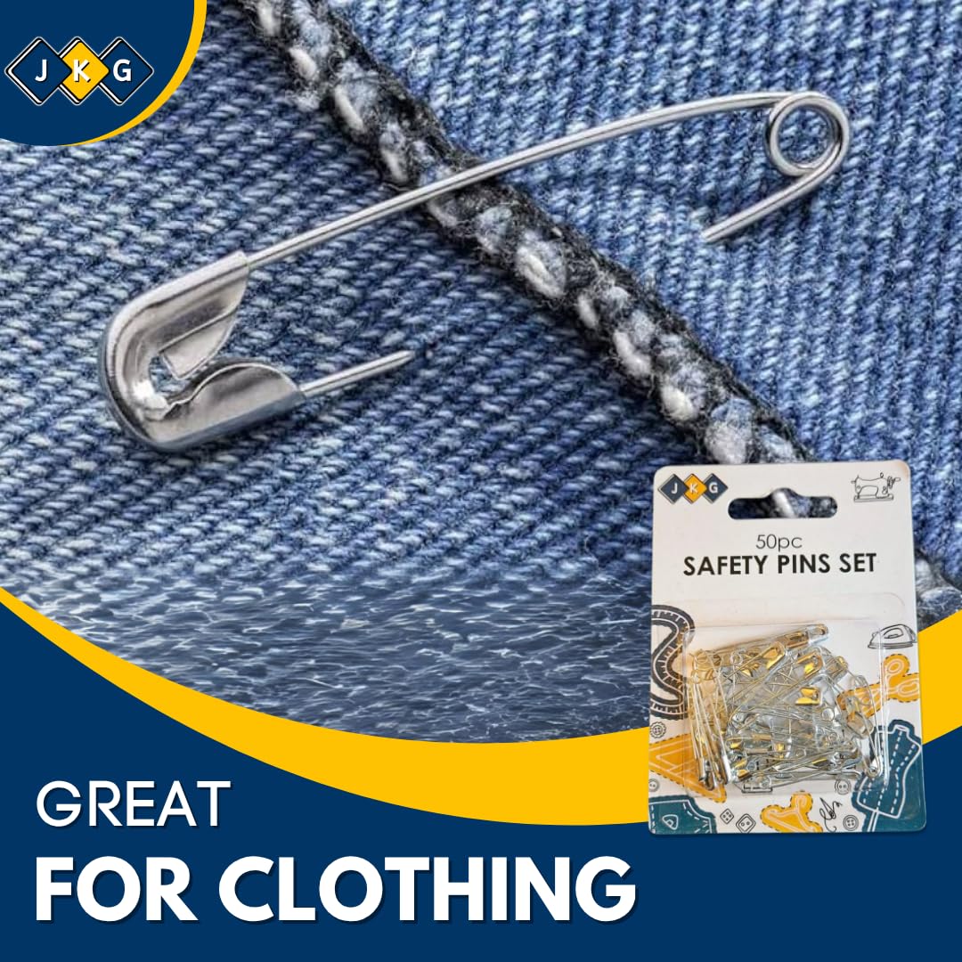 Assorted Safety Pins – Pack of 50